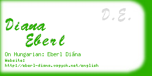 diana eberl business card